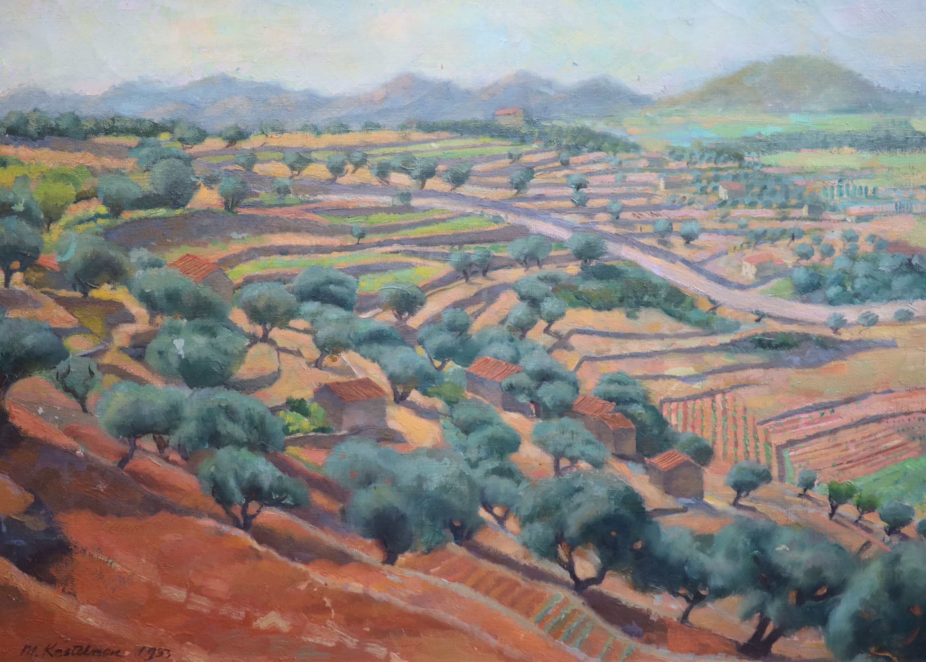 Morris Kestelman (1905-1998), Near Ollioules, 1933, oil on canvas, 46 x 61 cm.